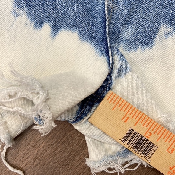 BLANK NYC Women’s The Barrow Vintage High Rise Denim Jean Shorts Size 28W - Picture 5 of 9